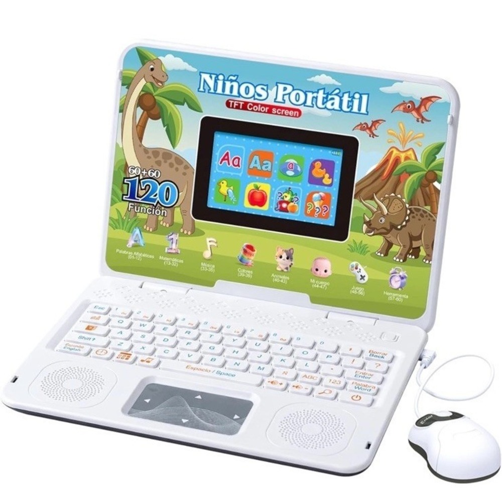 (B20/21)Bilingual and‎ Educational Laptop Spanish/English, 120 Learning Color Sc
